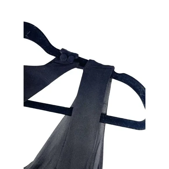 NWT BCBG MaxAzria Black Asymmetric Midi Dress Size M - Picture 8 of 13